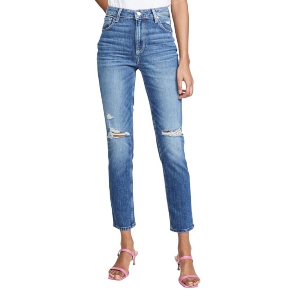 PAIGE Sarah Slim Distressed Jeans